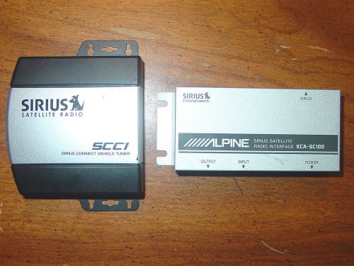 Alpine dca-sc100 sirius sat radio interface + sirius scc1  car tuner - one money