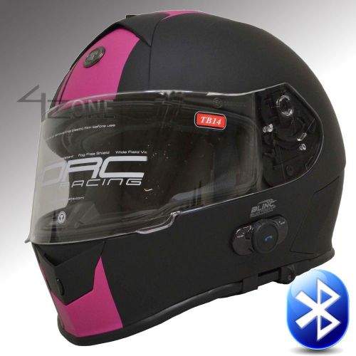 Buy T14B Bluetooth Motorcycle helmet Full face Dual Visor Flat Black