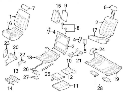 Ford oem seat cover al3z1663805da image 16