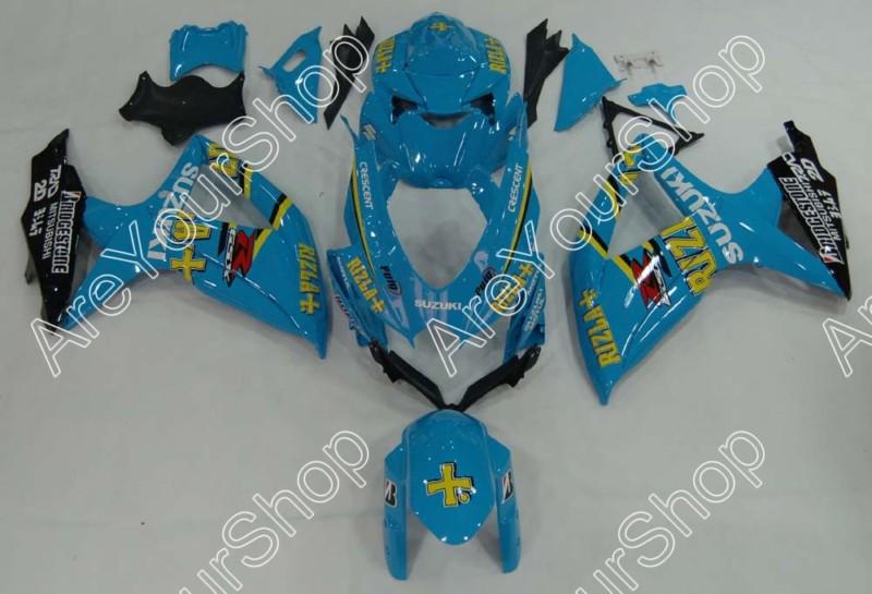 Fit for suzuki gsxr 600/750 2008-2009 bodywork fairing complete abs plastics 10#