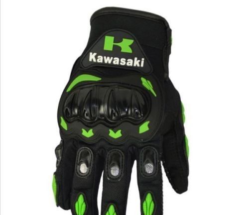 1 pair kawasaki full finger motorcycle gloves streetbike size l *from us*