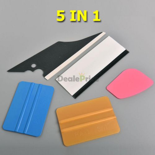 5 in1 car window film tools tint squeegee scraper set kit car home tint us stock