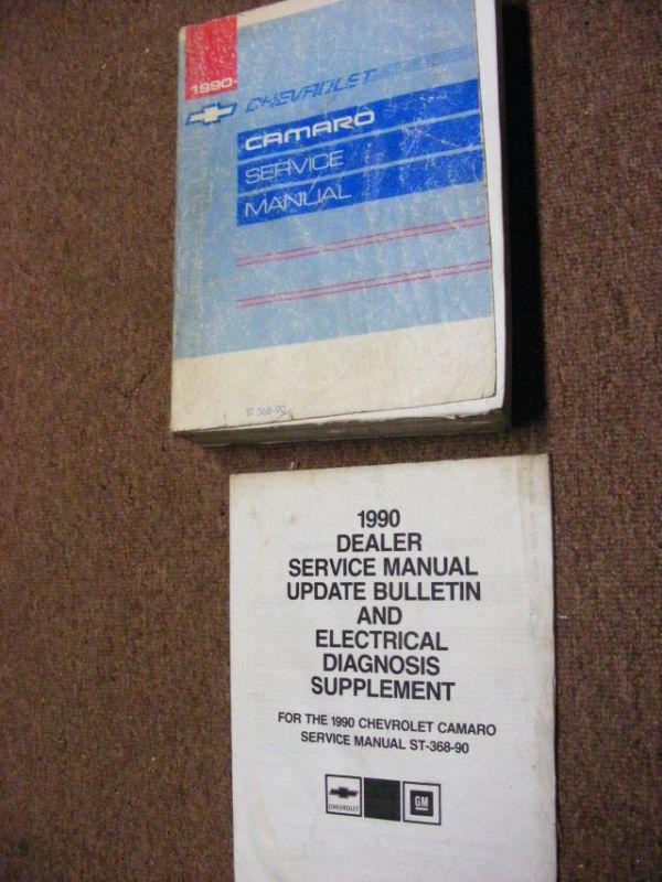 1990 chevrolet camaro service manual w/update used condition free shipping