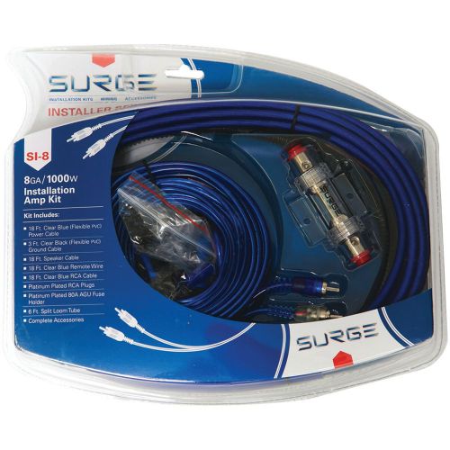 Surge si-8 installer series amp installation kit (8 gauge, 1,000 watts)