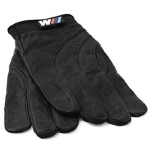 Bmw m driving gloves black leather medium sized 80160435735  oem