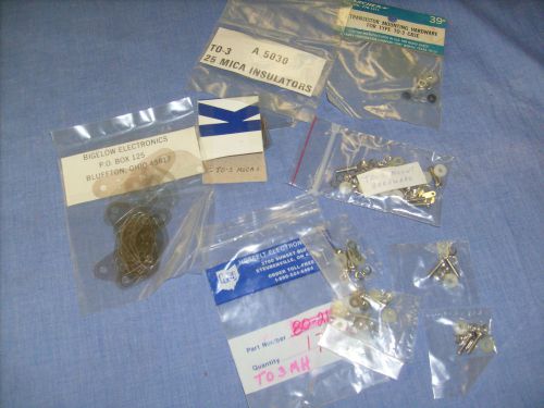 To-3 transistor socket mounting kit / kits / insulators / lot t0-3