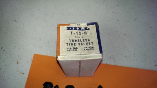 10 dill tubeless tire valve stems usa made mint, with caps and valves 1 5/8s lng