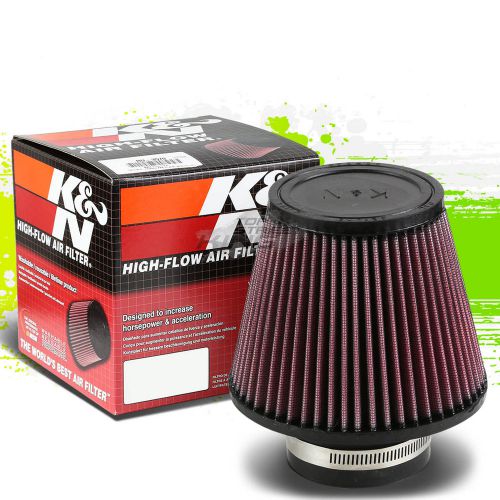 K&amp;n washable round high-flow air filter ru-3580 5&#034;height 3&#034;flange with clamp