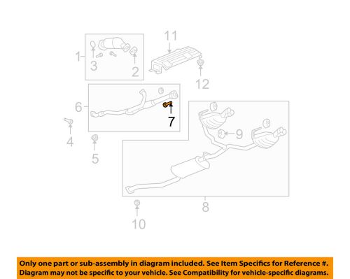 Gmc gm oem 07-08 acadia 3.6l-v6 exhaust-intermed pipe stud 15028620