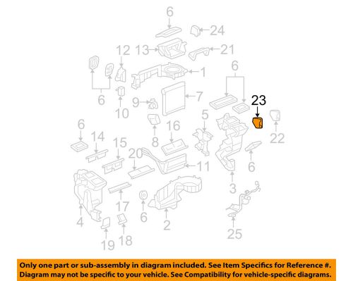 Gm oem evaporator heater-actuator 25770689