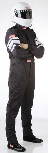 Racequip nomex 1pc d/l black large suit free shipping in the usa