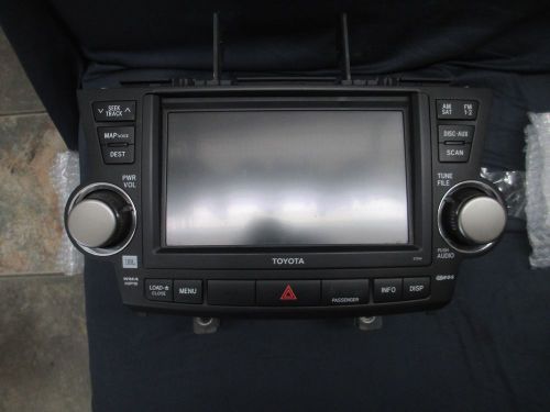 2008-2012 toyota highlander oem gps navigation radio  86120-48f00