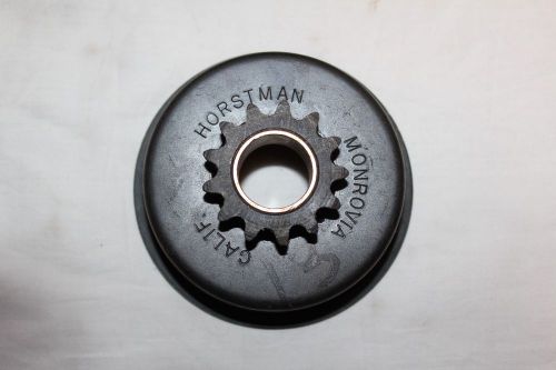 Vintage go kart, minibike nos horstman revgrip 13 tooth clutch drum 7/8 &#034; id