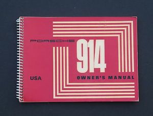 Porsche 914 factory usa owner&#039;s manual, 4626.2 3.2 m iv/71, edition 71!