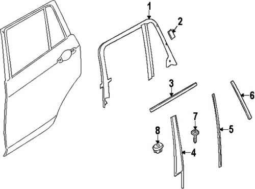 Bmw 51137205781 genuine oem lower molding