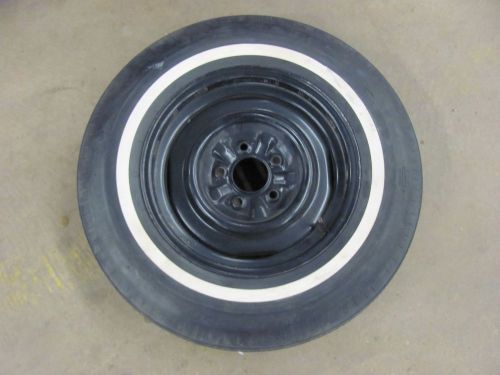 Rare original 1965 65 corvette spare tire &amp; wheel us royal non dot tire &amp; rim