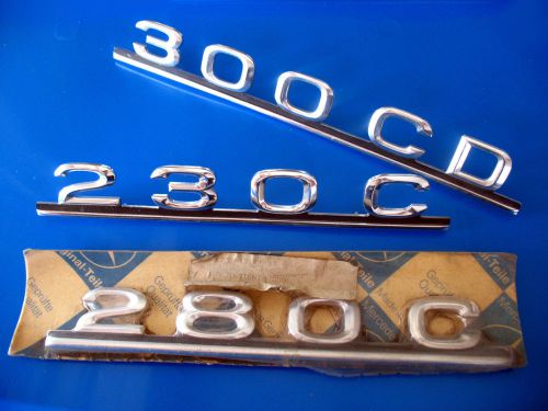 Mercedes benz w123 280c 230c 300cd coupe trunk lid emblem designation