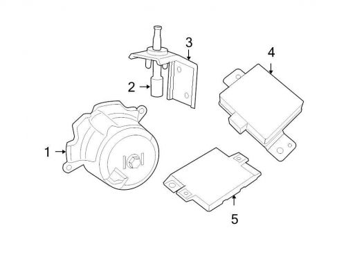 Chrysler oem jeep anti-theft alarm siren 68245065aa image 1