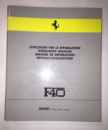 Ferrari f40 workshop manual