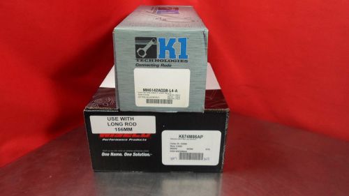 K1 156 long rods mh6142acgb-l4-a wiseco k674m86ap pistons 2g 4g63 7 bolt eclipse