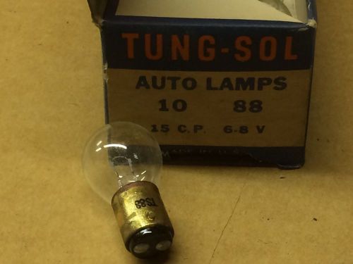 Box vintage tung-sol 88 6-8v 15cp light lamp nos nib bulbs car old truck bus