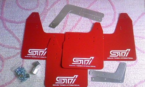 Jdm subaru impreza sti front rear mud flap splash mud guards gc gf genuine oem