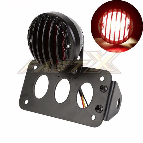 Motorcycle side mount rear brake license plate tail light lamp for harley 883