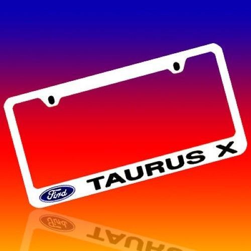 Ford *taurus x* genuine engraved chrome license plate frame tag holder