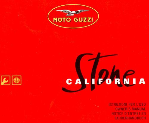 2002 moto guzzi california stone motorcycle owners manual -california stone
