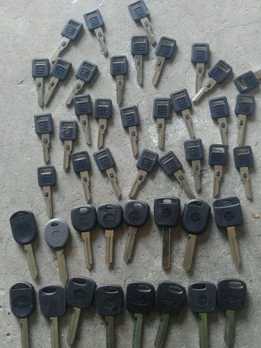 Transponder key blanks lot