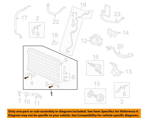 Honda oem 06-11 civic air conditioner-condenser 80110snaa02