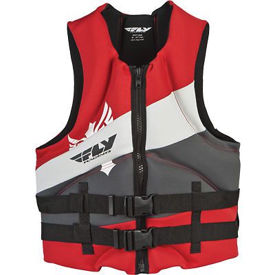 Fly racing neoprene mens life vest red/gray sm