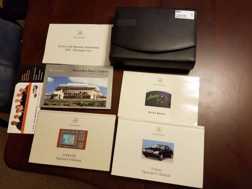 2001 mercedes benz  s 430/s 500/s 55amg/s 600 owners owners manual set  /w case