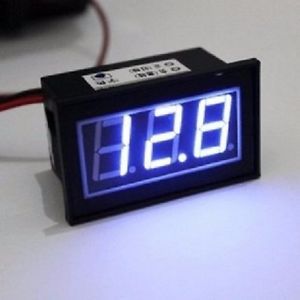 12v digital car/auto voltmeter blue led motorcycle battery monitor waterproof