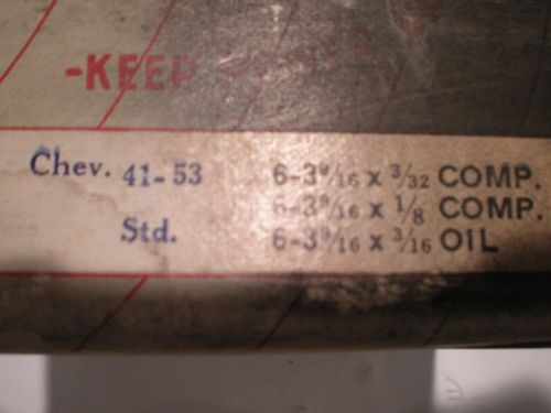 1941-1953 chevrolet 6cyl piston rings