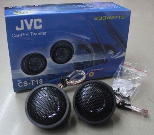 Cheap !!!! cheap !!!!1 pair jvc cs-t18 200wats car dome tweeter  car audio