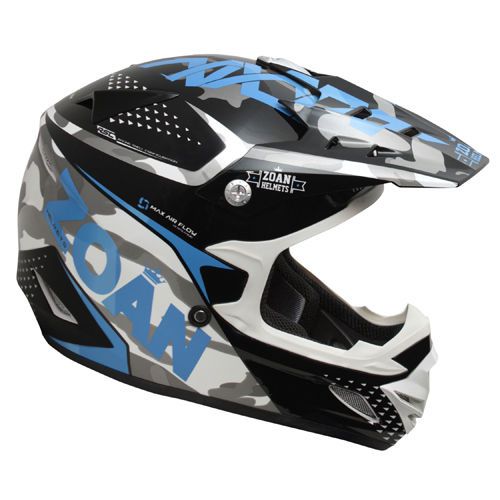 Zoan mx-1 o/f helmet - sniper, blue - xs