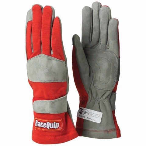 Racequip 351016 driving gloves x-large red imca dirt track