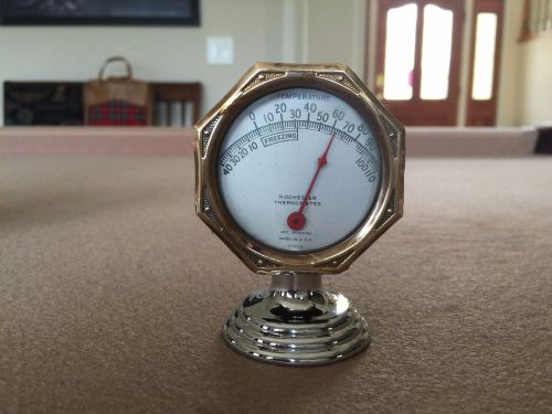 Antique rare 1930s-1940s accessory rochester dash thermometer gauge chevy hotrod