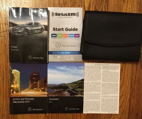 2015 mercedes-benz c-class owners operators manual books in case