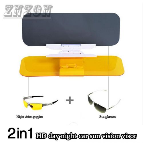 Hd anti-glare universal auto car flip down shield sun visor day night vision uv