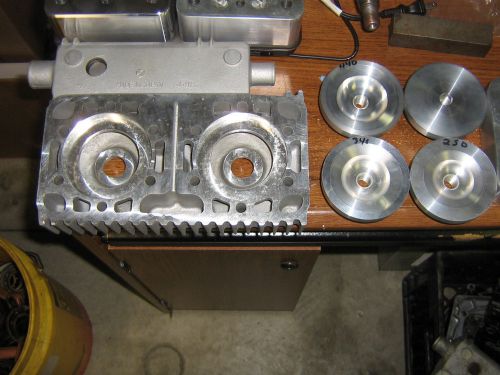 Rupp xenoah,440,340,250 machined cylinder heads for billet inserts long studs