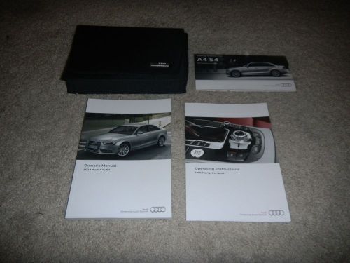 2014 audi a4 s4 with navigation owners manual set + free shipping