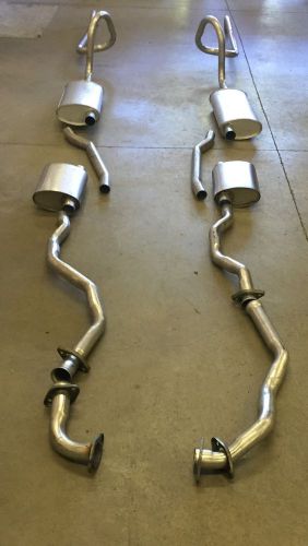 1962-1963 chrysler imperial dual exhaust, all models, aluminized w/ resonators