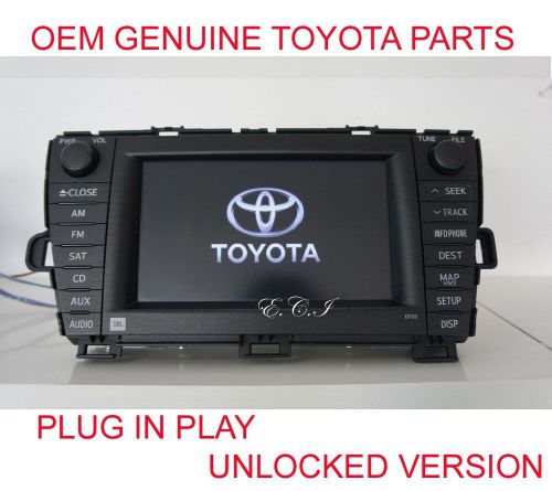 Oem genuine 8612047390 toyota prius jbl navigation + dvd changer bluetooth radio