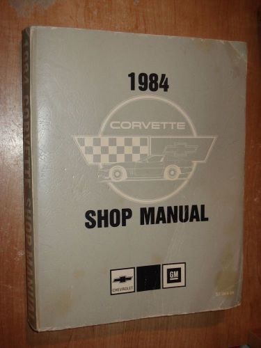 1984 chevy corvette service manual shop book original repair manual oem