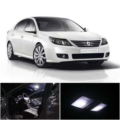 19x xenon white led interior light package for renault latitude 2010-2014