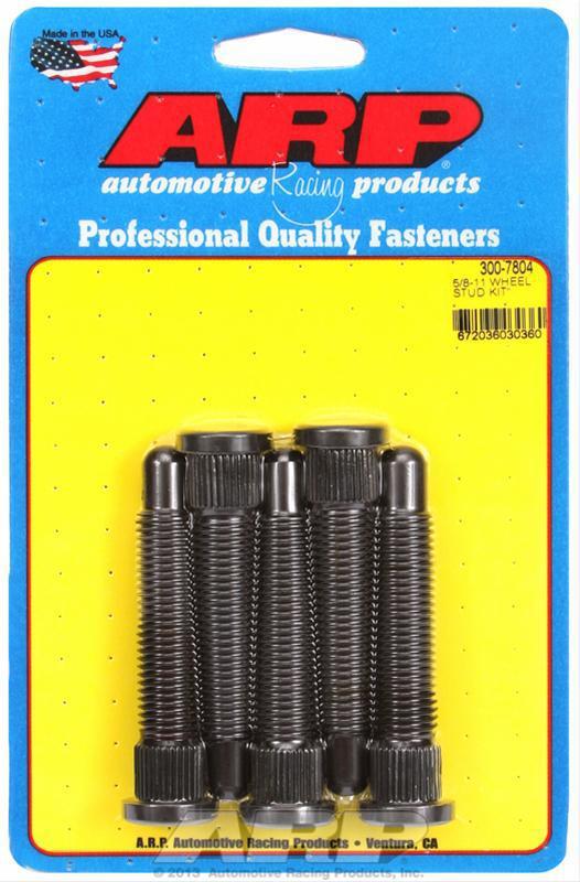 Arp nascar speed studs press-in 5/8-11" 0.685" knurl dia 4.031" uhl set of 5