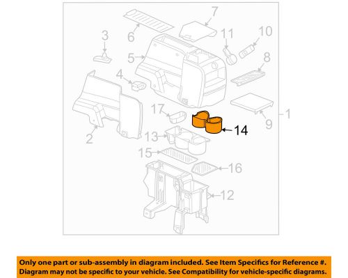 Saturn gm oem 06-07 vue center console-cup holder insert 15875675