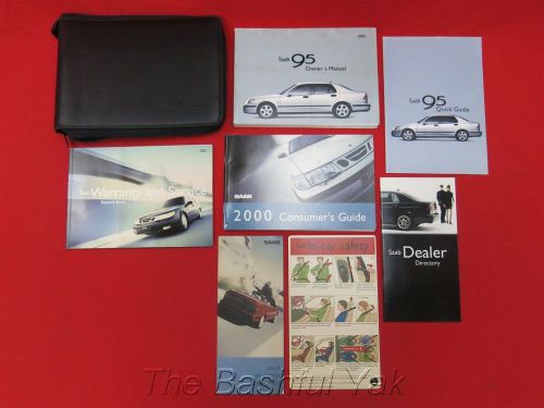 2001 saab 95 owners manual with case